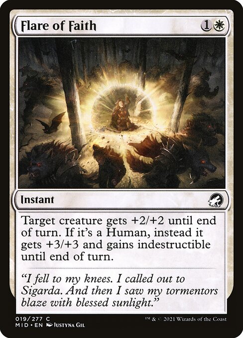 Flare of Faith - Innistrad: Midnight Hunt Magic card