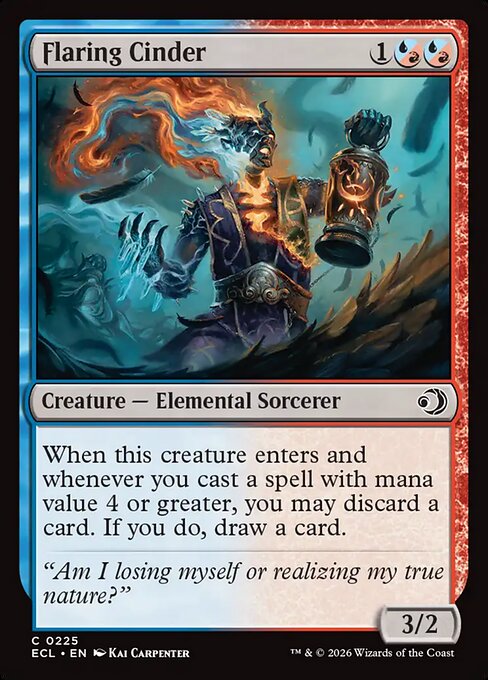 Flaring Cinder - Lorwyn Eclipsed Magic card