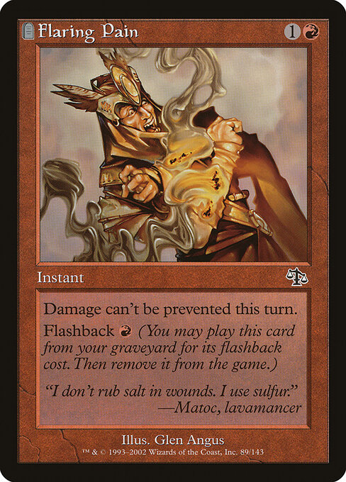 Flaring Pain - Judgment Magic card