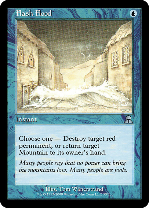 Flash Flood - Masters Edition III Magic card