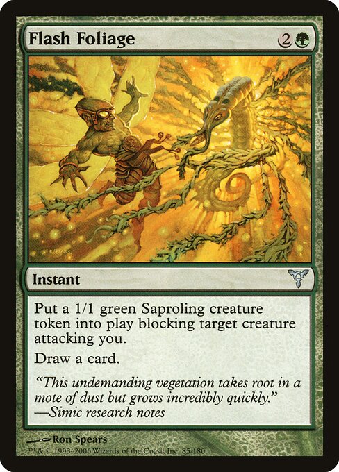 Flash Foliage - Dissension Magic card