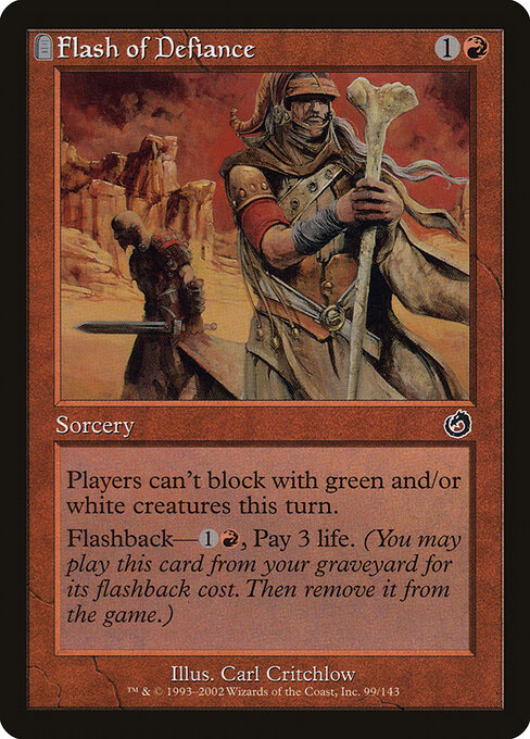 Flash of Defiance - Torment Magic card
