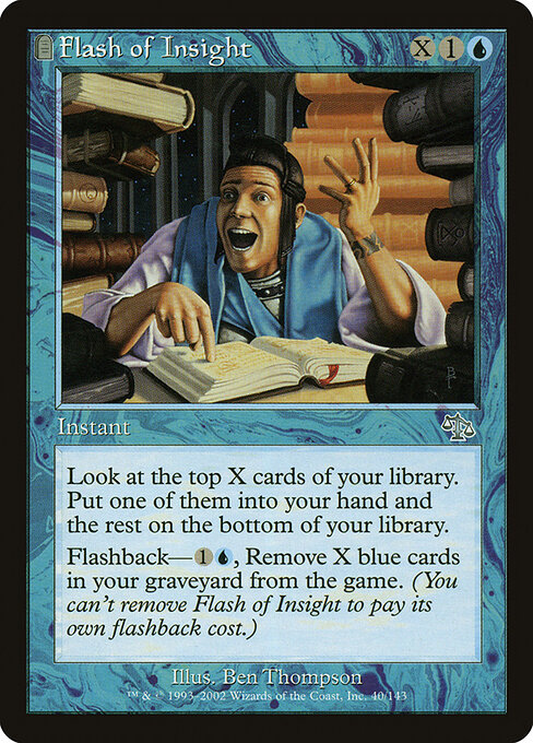Flash of Insight - Judgment (#40) - Illustrated by Ben Thompson - Magic: The Gathering Card