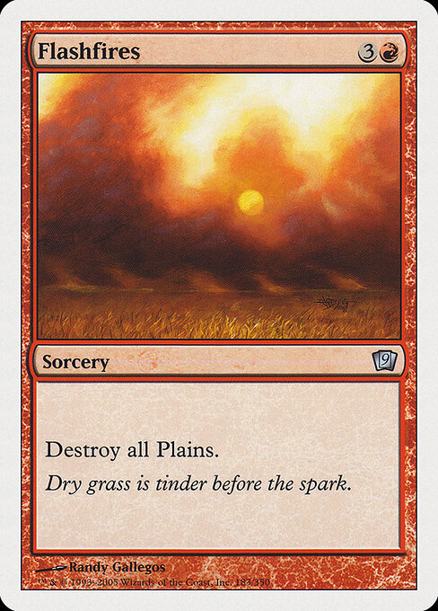 Flashfires - Ninth Edition Magic card