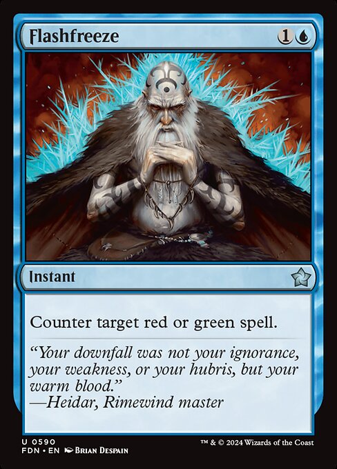 Flashfreeze - Foundations Magic card