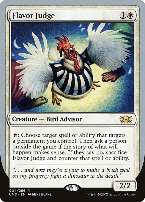 Flavor Judge - Unsanctioned (#4) - Illustrated by Mike Burns - Magic: The Gathering Card