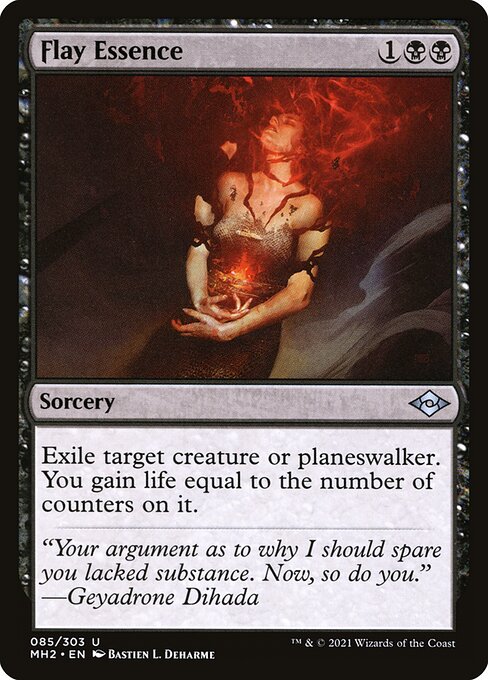 劫掠菁華 (Flay Essence) - Modern Horizons 2 (#85) - Illustrated by Bastien L. Deharme - Magic: The Gathering Card