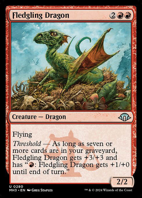 Fledgling Dragon - Modern Horizons 3 Magic card