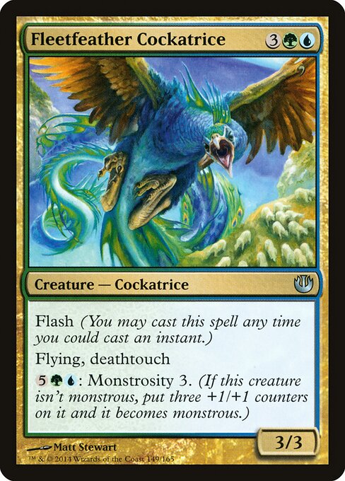 Fleetfeather Cockatrice - Journey into Nyx Magic card