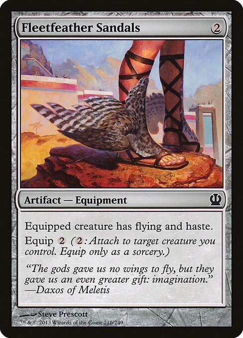 Fleetfeather Sandals - Theros Magic card