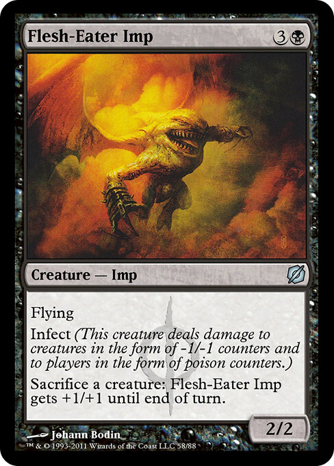 Flesh-Eater Imp - Duel Decks: Mirrodin Pure vs. New Phyrexia Magic card