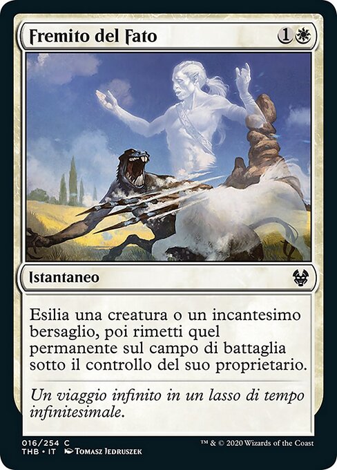 Vacillement du destin (Flicker of Fate) - Theros Beyond Death (#16) - Illustrated by Tomasz Jedruszek - Magic: The Gathering Card