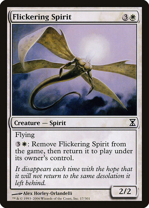 Flickering Spirit - Time Spiral Magic card