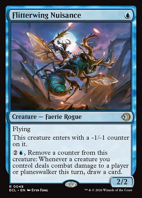 Flitterwing Nuisance - Lorwyn Eclipsed Magic card