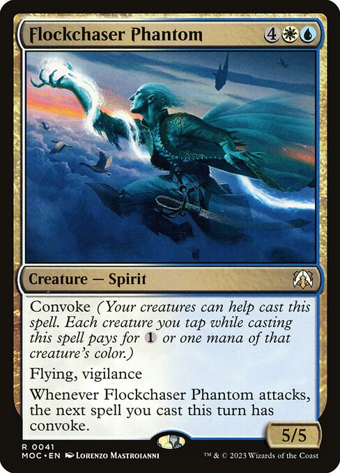 Flockchaser Phantom - March of the Machine Commander Magic card