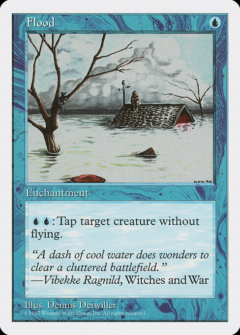 Flood - Fifth Edition Magic card