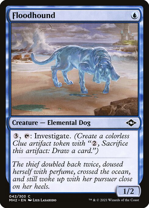 Floodhound - Modern Horizons 2 (#42) - Illustrated by Lius Lasahido - Magic: The Gathering Card