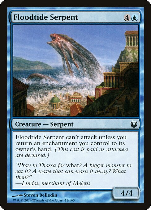 Floodtide Serpent - Born of the Gods Magic card