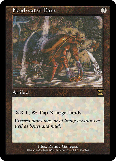 Hochwasserdamm (Floodwater Dam) - Alliances (#119) - Illustrated by Randy Gallegos - Magic: The Gathering Card