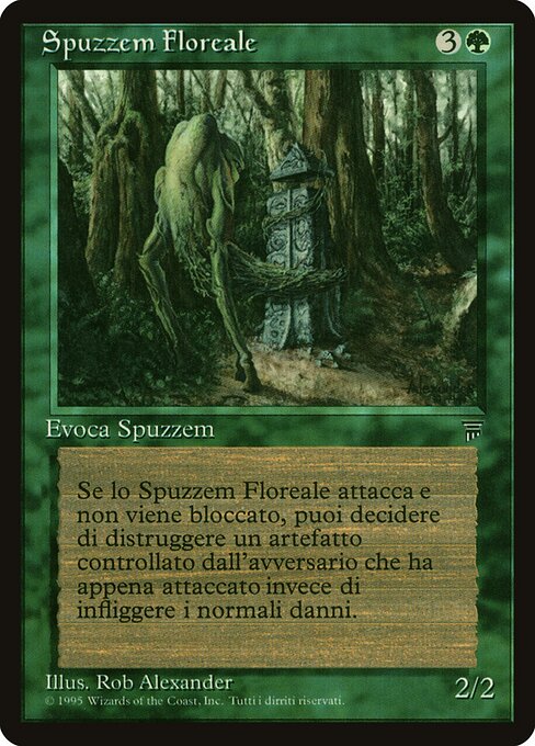Spuzzem Floreale (Floral Spuzzem) - Legends (#187) - Illustrated by Rob Alexander - Magic: The Gathering Card