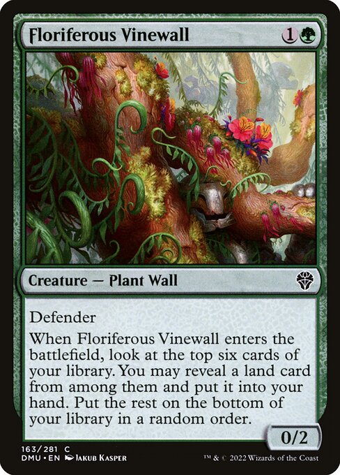 Floriferous Vinewall - Dominaria United Magic card