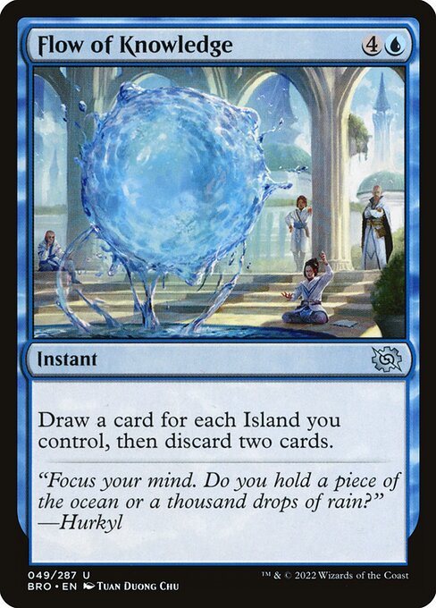 Flow of Knowledge - The Brothers' War Magic card