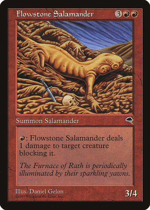 Flowstone Salamander - Tempest Magic card