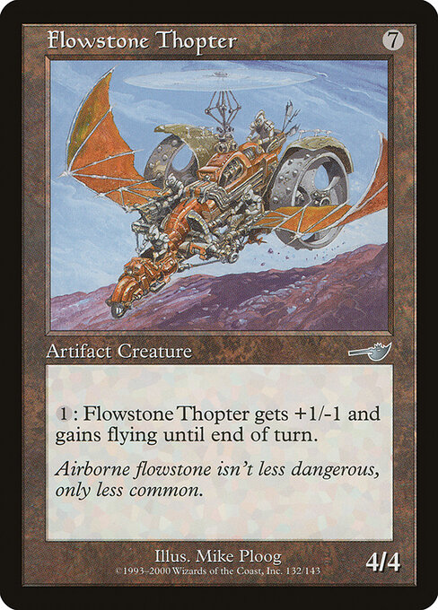 Flowstone Thopter - Nemesis Magic card