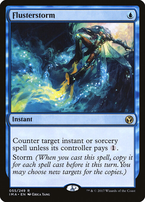 Flusterstorm - Iconic Masters (#55) - Illustrated by Erica Yang - Magic: The Gathering Card