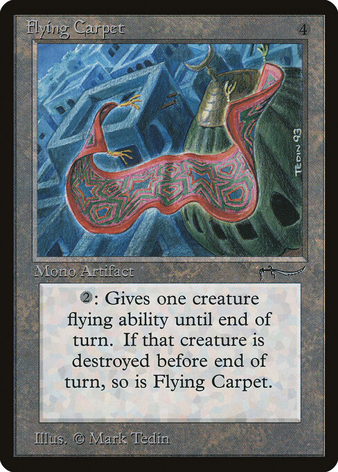 Tapis volant (Flying Carpet) - Fourth Edition (#320) - Illustrated by Mark Tedin - Magic: The Gathering Card