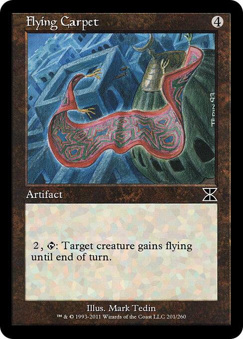 Flying Carpet - Masters Edition IV (#201) - Illustrated by Mark Tedin - Magic: The Gathering Card