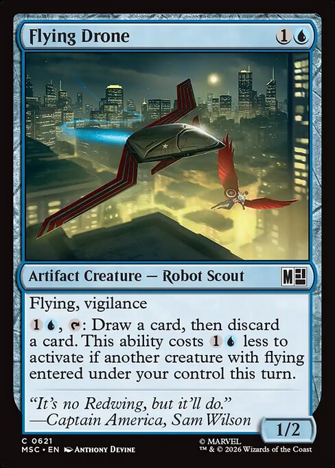 Flying Drone - Marvel Super Heroes Commander Magic card