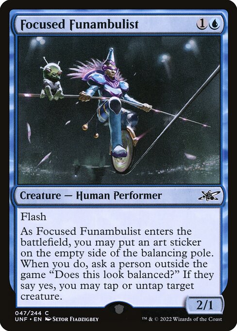 Focused Funambulist - Unfinity Magic card