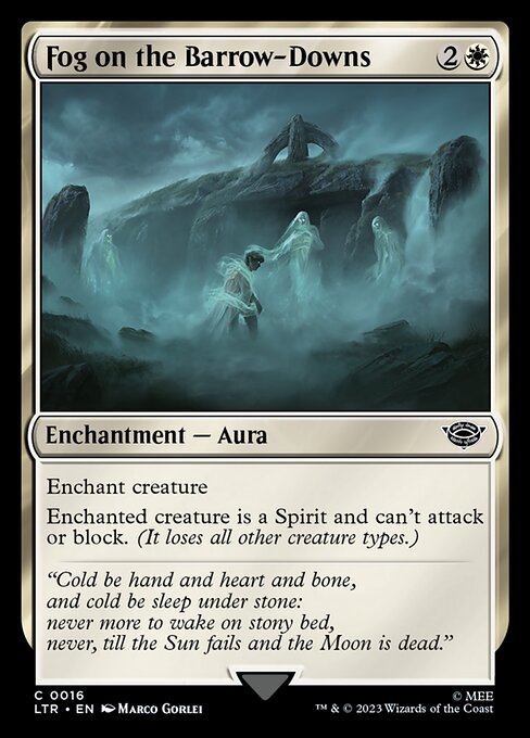 Fog on the Barrow-Downs - The Lord of the Rings: Tales of Middle-earth (#16) - Illustrated by Marco Gorlei - Magic: The Gathering Card
