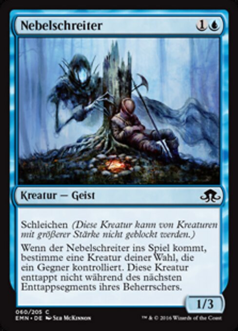 Nebelschreiter (Fogwalker) - Eldritch Moon (#60) - Illustrated by Seb McKinnon - Magic: The Gathering Card