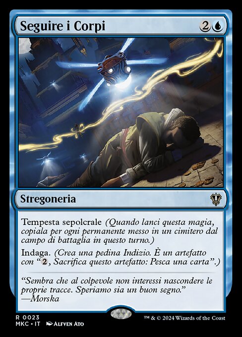Suivre les cadavres (Follow the Bodies) - Murders at Karlov Manor Commander (#23) - Illustrated by Alfven Ato - Magic: The Gathering Card
