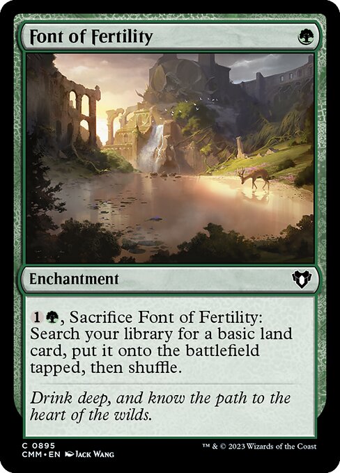 Font of Fertility - Commander Masters Magic card