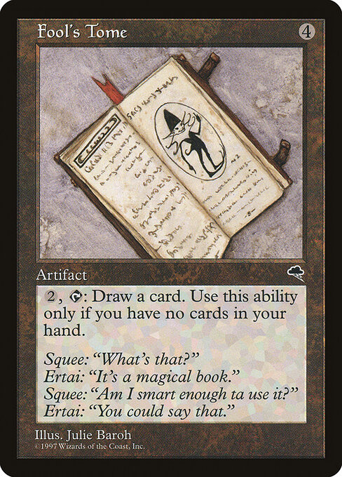 Fool's Tome - Tempest (#289) - Illustrated by Julie Baroh - Magic: The Gathering Card