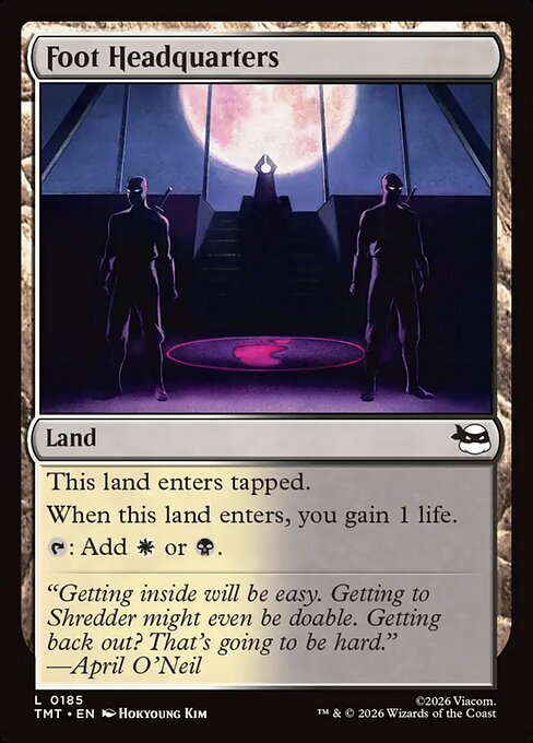 Foot Headquarters - Teenage Mutant Ninja Turtles Magic card