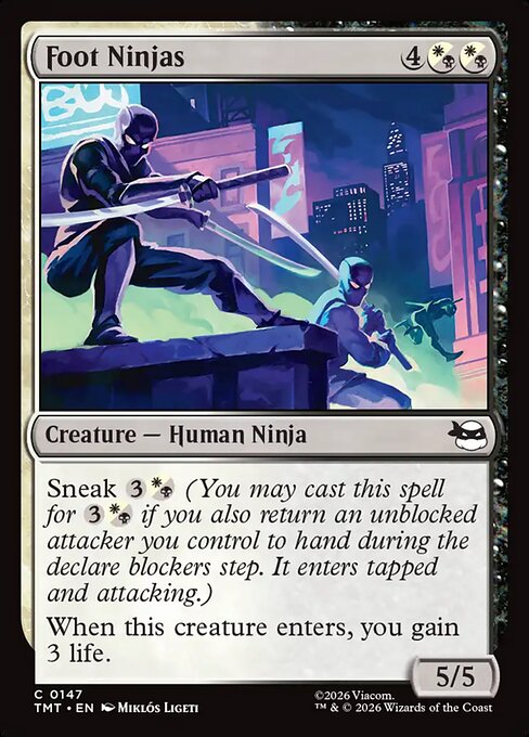 Foot Ninjas - Teenage Mutant Ninja Turtles Magic card
