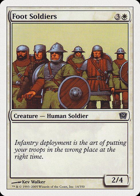 Foot Soldiers - Ninth Edition Magic card