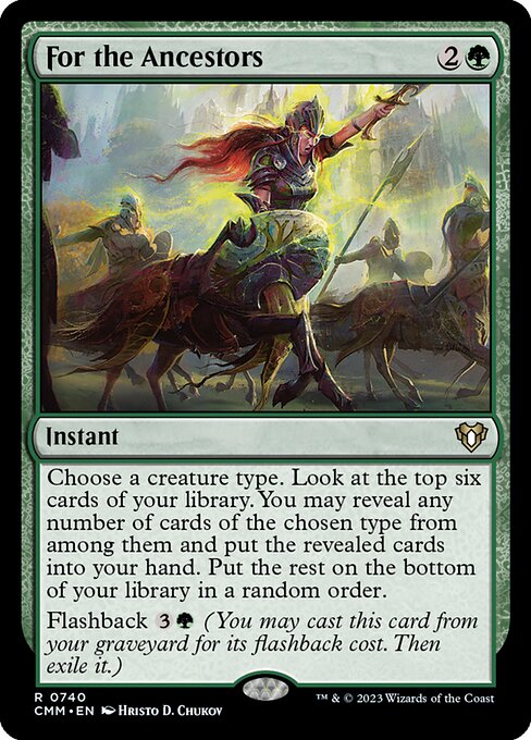 Für die Ahnen (For the Ancestors) - Commander Masters (#770) - Illustrated by Hristo D. Chukov - Magic: The Gathering Card