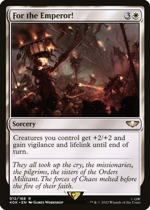 For the Emperor! - Warhammer 40,000 Commander Magic card