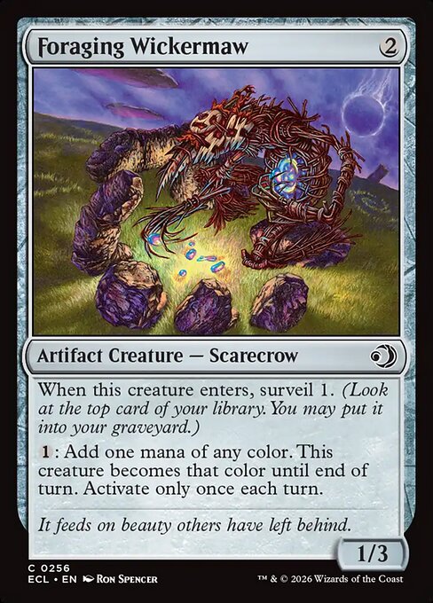 Foraging Wickermaw - Lorwyn Eclipsed Magic card