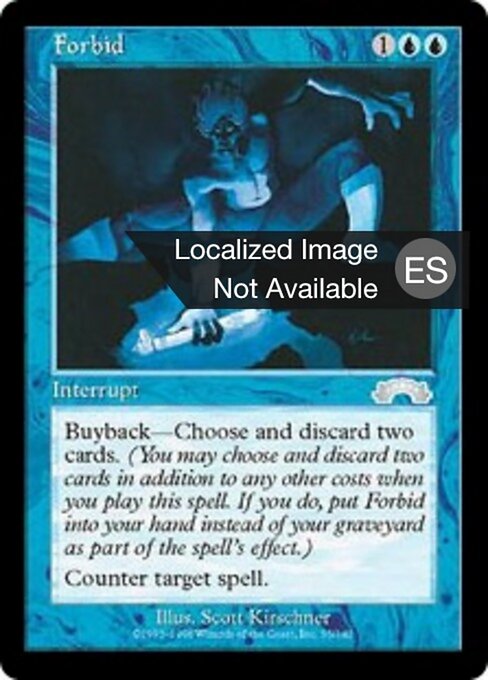 Prohibir (Forbid) - Exodus (#35) - Illustrated by Scott Kirschner - Magic: The Gathering Card