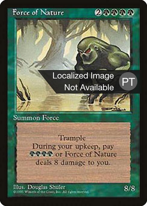 Naturgewalten (Force of Nature) - Fifth Edition (#294) - Illustrated by Pete Venters - Magic: The Gathering Card