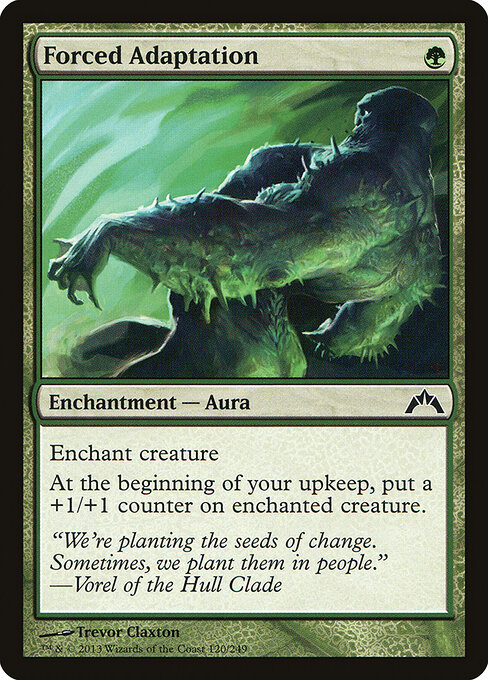 강제 적응 (Forced Adaptation) - Gatecrash (#120) - Illustrated by Trevor Claxton - Magic: The Gathering Card