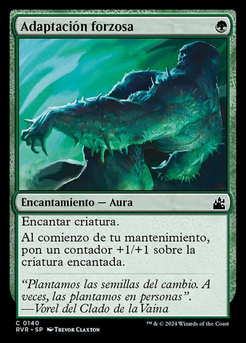 Adattamento Forzato (Forced Adaptation) - Ravnica Remastered (#140) - Illustrated by Trevor Claxton - Magic: The Gathering Card