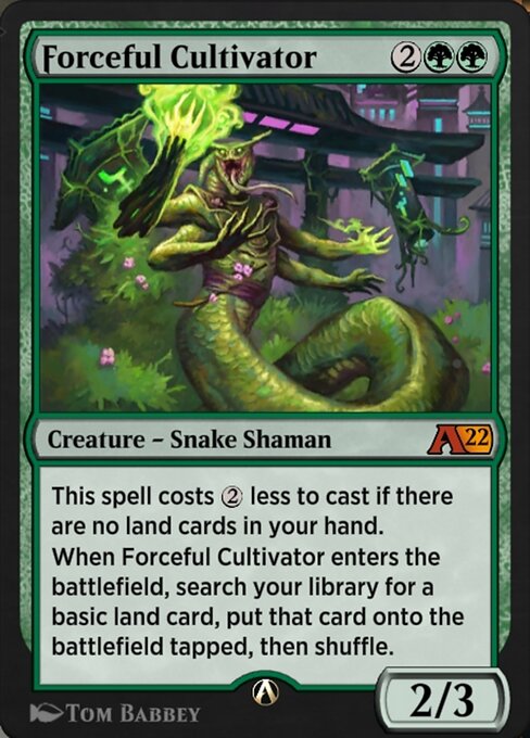 Forceful Cultivator - Alchemy: Kamigawa Magic card