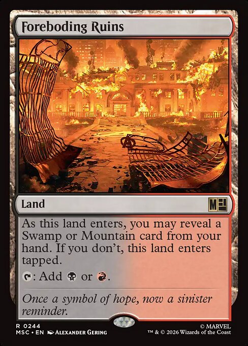 Foreboding Ruins - Marvel Super Heroes Commander Magic card